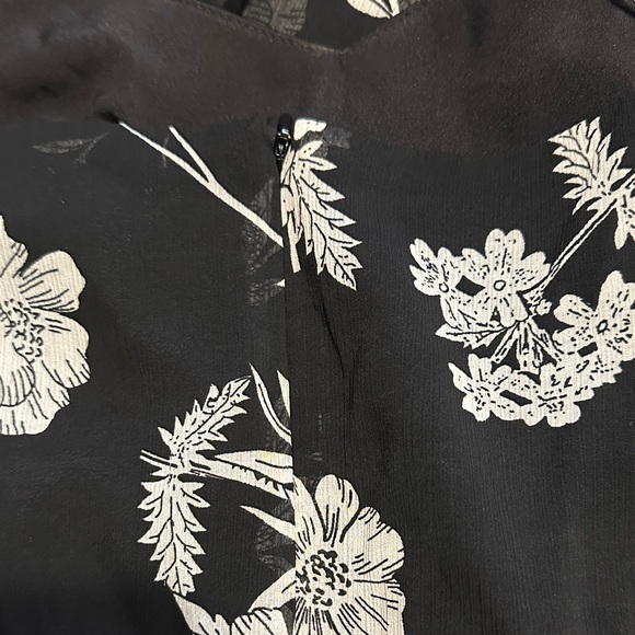 J. Crew Black Maxi Dress with White Floral Print - Picture 5 of 6